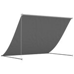 vidaXL Auvent rétractable anthracite 250x150 m tissu et acier