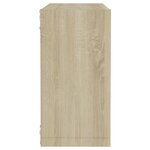 vidaXL Étagères cube murales 4 Pièces Chêne sonoma 30x15x30 cm