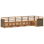 vidaXL Ensemble de canapés d'extérieur 5 pc Naturel