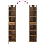 vidaXL Cabinet de Salle de Bain Mural Bois ancien 33 x 34 5 x 160 cm