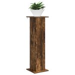vidaXL Support de Plante Chêne fumé 30 5 x 30 x 100 5 cm