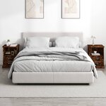 vidaXL Tables de chevet 2 Pièces chêne fumé 43x36x60 cm