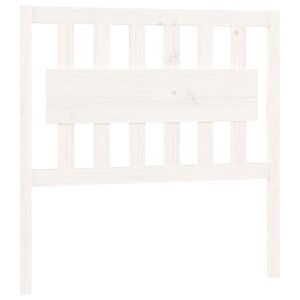 vidaXL Tête de lit Blanc 95 5x4x100 cm Bois massif de pin