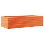 vidaXL Jardinière cire marron 90x40x23 cm bois de pin massif