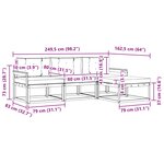 vidaXL Ensemble de canapés d'extérieur 4 pc Blanc et gris clair