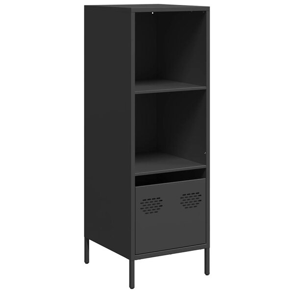 vidaXL Buffet haut noir 35x39x103 5 cm acier