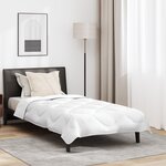vidaXL Duvet avec Oreiller Autre 2 Pièces Blanc 135 x 200 cm Microfibre