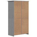 vidaXL Garde-robe BODO gris 99x53 5x173 cm bois massif de pin