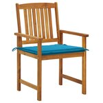 vidaXL Chaises de jardin avec coussins lot de 8 Bois d'acacia solide