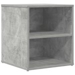 vidaXL Armoire d'angle gris béton 160x40x45 cm bois d’ingénierie