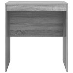 vidaXL Bureau d'écriture gris Gris sonoma Panneau de particules