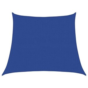 vidaXL Voile d'ombrage 160 g/m² trapèze bleu 3/4x3 m PEHD