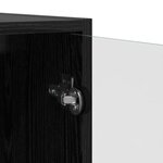 vidaXL Haut Armoire 2 Pièces Chêne noir 136 x 37 x 142 cm