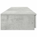 vidaXL Tiroirs de lit avec tiroir Gris béton 150 x 36 5 x 16 5 cm
