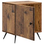 vidaXL Cabinet de chevet 2 Pièces Bois ancien 43 x 34 5 x 50 cm