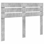 vidaXL Tête de lit Gris béton 140 cm Bois d'ingénierie