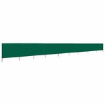 vidaXL Paravent 9 panneaux Tissu 1200 x 160 cm Vert