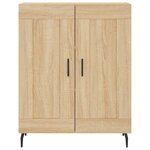 vidaXL Buffet haut Chêne sonoma 69 5x34x180 cm Bois d'ingénierie