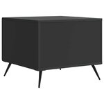 vidaXL Table basse Noir 49 x 50 x 40 cm Bois d'ingénierie