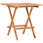 vidaXL Ensemble de bistro pliable 3 Pièces Bois de teck solide