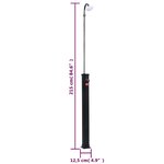 vidaXL Douche solaire de jardin Noir 215 cm 8 L