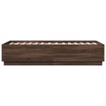 vidaXL Cadre de lit sans matelas chêne marron 90x190 cm