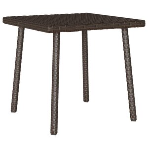 VidaXL Table basse de jardin rectangulaire marron 40x40x37 cm rotin