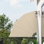 vidaXL Écran de confidentialité pour balcon Beige 140 x 140 cm tissu