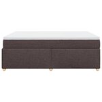 vidaXL Sommier à lattes de lit avec matelas Marron foncé 140x200 cm