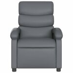 vidaXL Fauteuil inclinable électrique Gris Similicuir