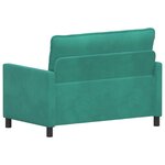 vidaXL Canapé Turquoise 126 x 81 x 87 5 cm Velours