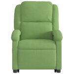 vidaXL Fauteuil inclinable électrique vert clair velours