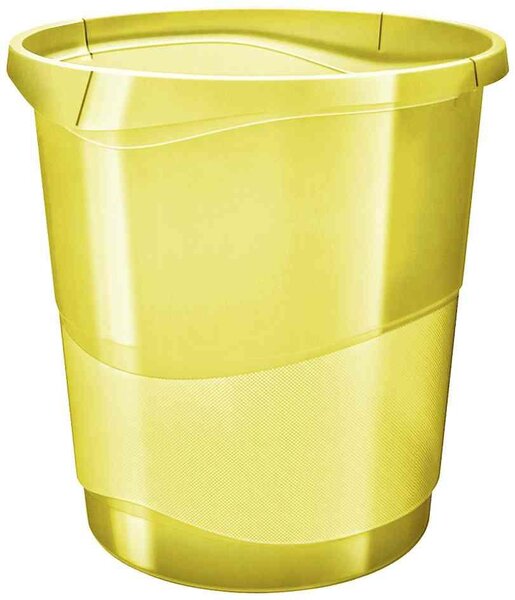 Corbeille à papier Colour'Ice  15 litres  jaune ESSELTE