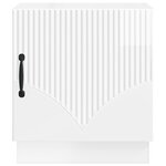vidaXL Table de chevet 2 pc Blanc brillant 43 x 34 5 x 47 cm