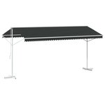 vidaXL Auvent autoportant 5 x 3 m Polyester Anthracite
