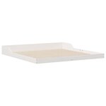 vidaXL Cadre de lit Blanc 180 x 210 cm Bois massif en pin