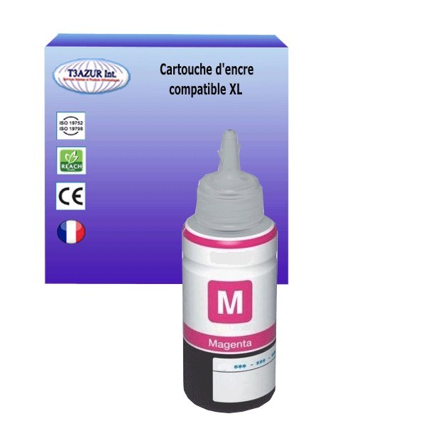 Cartouche Compatible pour Epson T6643 (C13T664340) Magenta  - T3AZUR