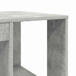 vidaXL Bureau avec Rangement Gris béton 130 x 50 5 x 75 cm