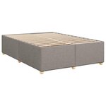 vidaXL Sommier à lattes de lit avec matelas Taupe 140x200 cm Tissu