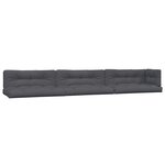 vidaXL Salon palette de jardin avec coussins 6Pièces bois d'acacia massif