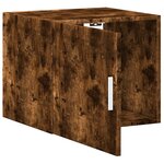 vidaXL Armoire murale chêne fumé 45x42 5x40 cm bois d'ingénierie