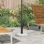 vidaXL Base de parasol pour poteaux de 37/42/52/58 mm en béton gris clair de 20 kg