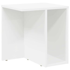 vidaXL Table d'appoint Blanc 37 x 32 x 40 cm Bois d'ingénierie
