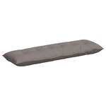 vidaXL Coussin de Dos Taupe 160 x 19 x 50 cm tissu