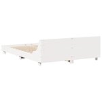 vidaXL Cadre de lit sans matelas blanc 160x200 cm bois de pin massif