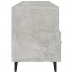 vidaXL Meuble TV Gris béton 102x35x50 cm Bois d'ingénierie