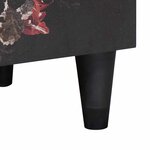 vidaXL Cabinet de chevet avec porte 2 Pièces Noir 40 x 33 x 46 cm