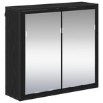 vidaXL Ensemble de mobilier de salle de bain 2 Pièces Chêne noir