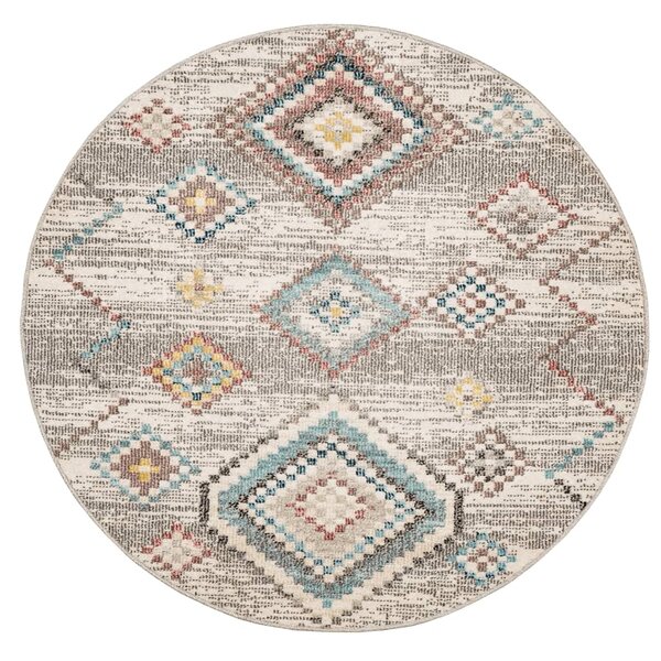 vidaXL Tapis ARBIZU intérieur extérieur design vintage Ø 120 cm