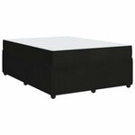 vidaXL Cadre de lit avec matelas Noir 140 x 200 cm Velours